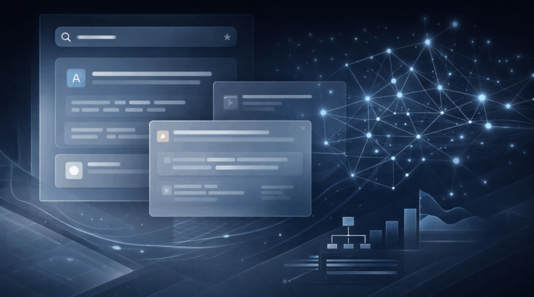 AI SEO semantic search visibility knowledge graph concept